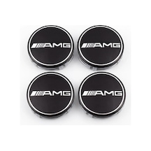 Mercedes-benz Amg Uyumlu Jant Göbeği 75 Mm Dış Çap 70 Mm Montaj Klips Çapı 4 Lü Set - 920702258