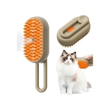 Buharlı Kedi Fırçası, Su Hazneli Hayvan Tüyü Alma Tarağı, Kediler İçin 3'ü 1 Arada Buharlı Fırça, Kedi Bakım Fırçası, Evcil Hayvan, Kedi Ve Köpek İçin Tüy Alma Tarağı Haki Rengi