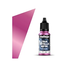Vallejo 77167, 18 Ml. Crimson Magenta Airbrush True Metallic Metal Maket Boyası Standart