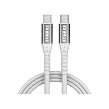 Eonaks Xiaomi, Huawei Uyumlu Çift Taraflı Usb-c To Type-c Girişli Hızlı Şarj Ve Data Kablosu
