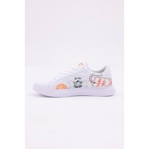 3d Dijital Baskı Kadın Alex Mcqueen Beyaz - Aloha Desenli Sneaker Beyaz-aloha