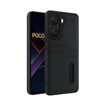 Xiaomi Poco X7 Pro Kılıf Sara Kartvizitli Deri Kılıf