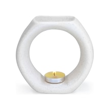 Deco Aisa Seramik Buhurdanlık - Krem - 12.5 Cm Çok Renkli