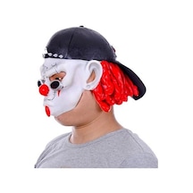 Lateks Şapkalı Gözlüklü Beyaz Maske Çok Renkli