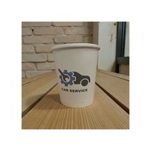 Oto Tamir Desenli Tek Kullanımlık 7 Oz Vending 50 Adet Karton Bardak 1
