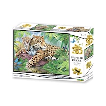 Prime 3d - Jaguar Ve Yavrusu 63 Parça Puzzle 10527