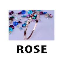 Rose Renk Büyük Taşlı Kelepçe Bileklik 761 Çok Renkli