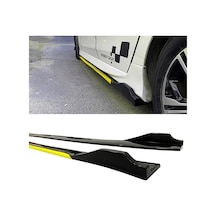 Peugeot 308 2007-2011 Sarı Şeritli Renkli Yan Marşpiyel 2 Adet Piona Black Peugeot 308 2007-2011 Sarı Şeritli Renkli Yan Marşpiyel 2 Adet Piona Black
