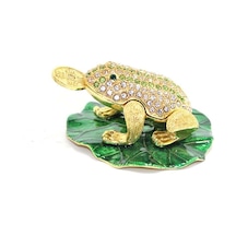 Taşlı Tekli Kurbağa Biblo