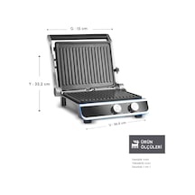Emsan Nova Grill 2000 W 6 Dilim Kapasiteli Zaman Ayarlı Izgara Ve Tost Makinesi