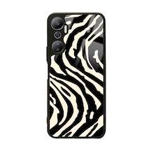 İnfinix Hot 20 Zebra Tasarımlı Glossy Telefon Kılıfı Çok Renkli