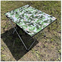 Wondernest Yeşil Yaprak Oxford Kamp Masası Kumaş Katlanır Piknik Halısı Dirsek Alüminyum Alaşımlı - Wb Yeşil