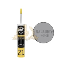 Selsil Silikonize Mastik GRİ 500 gr. Gri Gri