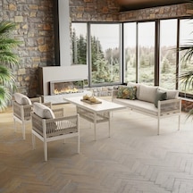 Lyon Midi Bahçe Balkon Oturma Grubu Antrasit