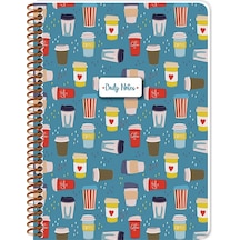 Keskin Color Defter Karton Kapak Spiralli Coffee 16,x22,5 80 Yp Çiz. Çok Renkli