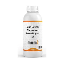 Sıvı Mum Boyası Gün Batımı Turuncusu 1 Litre Turuncu