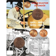 Fao 1971 Yılı Saban Kılıçtan Üstündür Hatıra 10 Kuruş Özel Kitinde Çil Unc