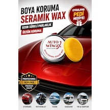 Auto Wiwax Seramik Wax Boya Koruma Katı Wax Yüksek Parlaklık Su İtici 100 Gr