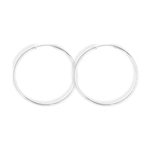 Oya Silver Gümüş Halka Küpe 3mm Kalınlık-5x5cm