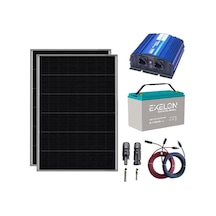 1200 Watt Tv Aydınlatma Bağ Evi Güneş Enerjisi 200w Solar Paket