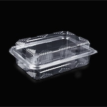 1250 Gr Plastik Yüksek Kapaklı Sızdırmaz Kap 25 Adet Belirtilmemiş