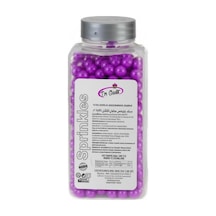 8 Mm Mor Boncuk Şeker 250 G Pasta Ve Tatlı Süsleme Şekeri