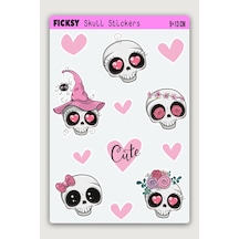 Kuru Kafa Sticker Seti - 12 Adet Kurukafa Etiket Çıkartma Diğer