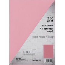 Umur Renkli A4 Fotokopi Kağıdı Pembe 250 Adet