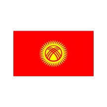 Masa Üstü Kırgızistan Bayrağı 15X23Cm Masa Bayrağı