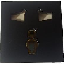 Viko Panasonic Modüler Siyah Universal Combi Priz Alt+kapak 2m - Wvtt22244bl-tr