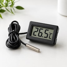 Dijital Termometre - Su Geçirmez Prob Lcd Ekranlı Sıcaklık Ölçer