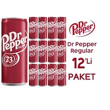 Dr Pepper Aromalı Gazlı İçecek 12 x 330 ML