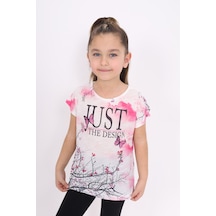 Toontoy Kids Toontoy Kız Çocuk Dijital Baskılı Tişört Fuşya