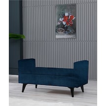 Toffet Bazalı Değiştirilebilir Kollu Süngerli Yüksek Plastik Ayaklı Puf - Bench6