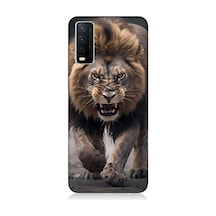 Vivo Y20 Uyumlu Silikon Kılıf Saldırgan Aslan