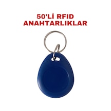 Sr-600 Rfıd Proximity Anahtarlık 125 Khz Ip68 Su Geçirmez Geçiş Kontrol Keyfob 50 Adet