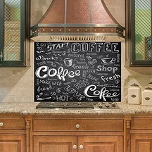 Mutfak Duvar Tezgah Arası Ocak Arkası Sticker Kaplama Coffee Shop Abanoz