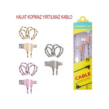 Ally Usb Type-C Eğik Başlı Halat Usb Kablo 1Metre (199258440)