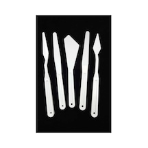Cenova Akrilik Boya Ve Sanat Ispatulası Plastik Spatula 5'li Set Karışık Karışık