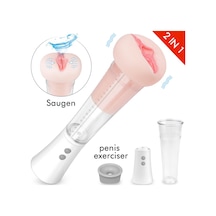 Erotixshop Max Şarjlı Güçlü Emişli Ve Titreşimli Vajina Mastürbatör Akıllı Tam Otomatik Penis Pompası
