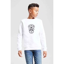 Tshirthane Jack Knife Barber Shop Design Oscar Baskılı Unisex Çocuk Beyaz S Beyaz