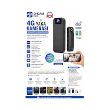 O-kam-2026 4g Yaka Kamerası Siyah - 913736103