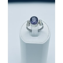 925 Silver Lila Gümüş Yüzük