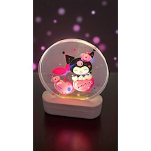 Kuromi Işıklı Çok Şık Hediyelik Biblo Ürün Boyut:15 Cm Usb Kablolu Takılı Çalışır