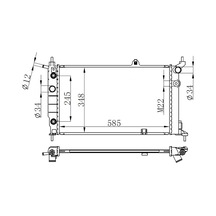 Orıs Radyatör Astra F 1.4-1.6-1.8-2.0 Ac Otom 595x359x34 Mop145034 1300109 1300148