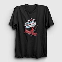 Presmono Unisex British Judas Priest T-shirt Siyah