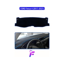 Ford Focus 4 2017-2021 Uyumlu Torpido Örtüsü Kolay Montaj Kaymaz Tasarım Tam Uyum F11 Mavi