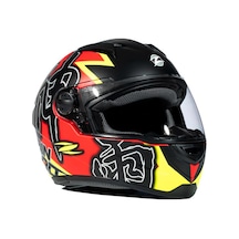 Zeus ZS-811A Al31 Matt Red Fluo Yellow Kapalı Kask