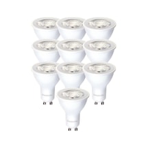 4w 50w Led Spot Ampul Gün Işığı 4000k - 10 Adet Çanak Lamba - Avize Ampulu Genel