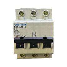 Metesan 3x10a 3ka C Otomatik Sigorta